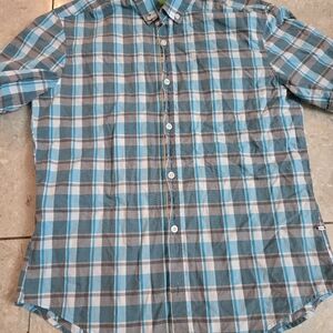 Men's Hugo Boss Green Label Button Down Short Sleeve Shirt - Medium (Slim)